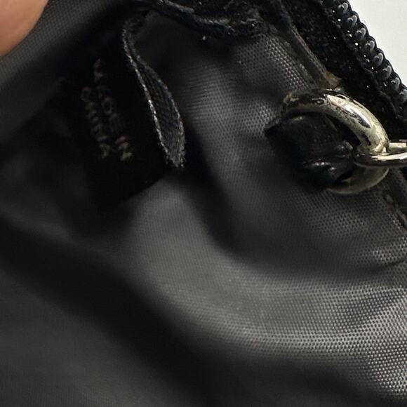 COACH Black and Gray Signature Canvas Coin Purse w/ Keychain - Picture 6 of 8